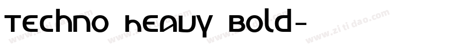 Techno Heavy Bold字体转换